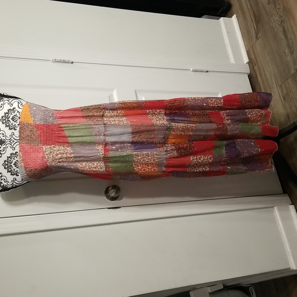 NWOT Savannah Boutique Patchwork Summer Dress